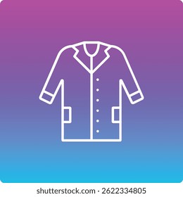 Icono de Vector uniforme de laboratorio. Se puede utilizar para aplicaciones de impresión, móviles y de Web.