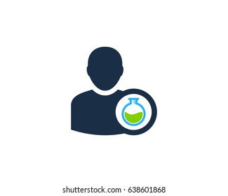 Lab User Icon Logo Design Element