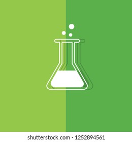 lab vector color flat design icon. education symbol. Editable Vector