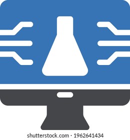 lab vector glyph color icon
