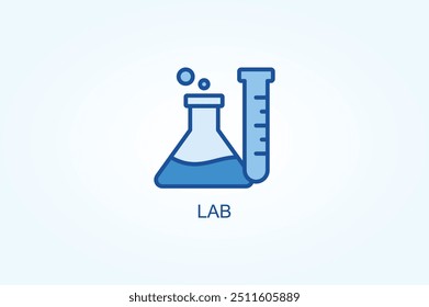 Lab vector or logo sign symbol illustration