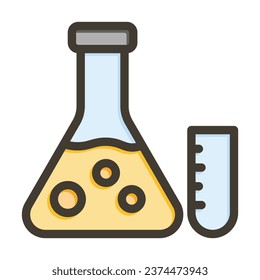 Lab Vector Thick Line Filled Colors Icon For Personal And Commercial Use.
