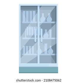 Lab wardrobe icon cartoon vector. Chemistry test. Medicine equipment