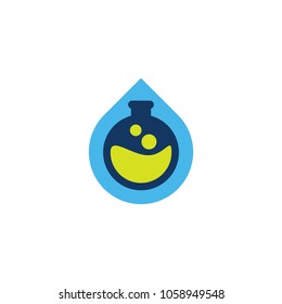 Lab Water Logo Icon Design