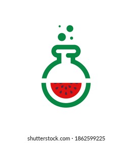 Lab Watermelon logo vector template, Creative Watermelon logo design concepts