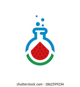 Lab Watermelon logo vector template, Creative Watermelon logo design concepts