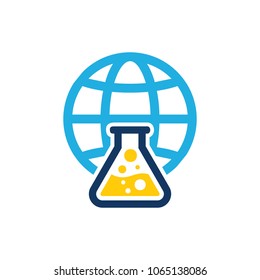 Lab World Logo Icon Design