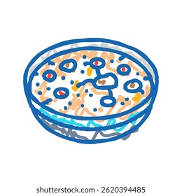 laba festival chinese holiday doodle icon sketch vector. laba festival chinese holiday sign. isolated symbol illustration