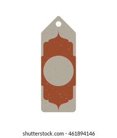 Label and advertising concept represented by tag icon. Isolated and flat illustration