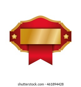 Label and advertising concept represented by frame icon. Isolated and flat illustration