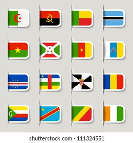 Label - African Flags