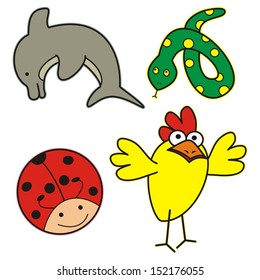label - animals, vector icon