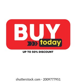 label to announce that there are offers of up to 50% discount just for today