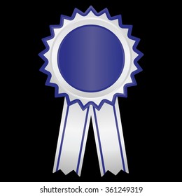 label ,  award  with ribbons. Vector illustration.