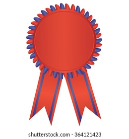 label , award with ribbons. Vector illustration.