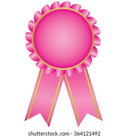 label , award with ribbons. Vector illustration.