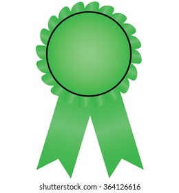 label , award with ribbons. Vector illustration.