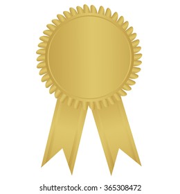 label , award with ribbons. Vector illustration.