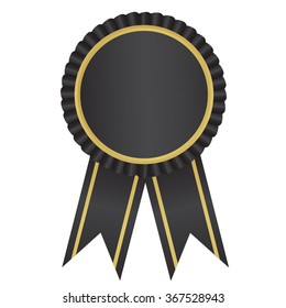 label , award with ribbons. Vector illustration.