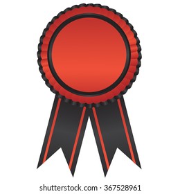 label , award with ribbons. Vector illustration.