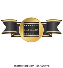 label , award with ribbons. Vector illustration.