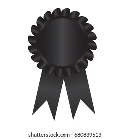 label , award with ribbons. Vector illustration.