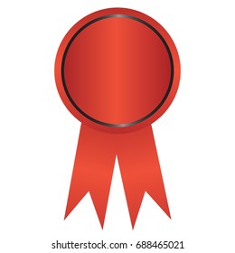  label , award with ribbons. Vector illustration.
