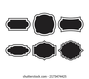 label badge and banner set vector illustration