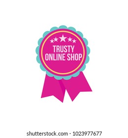 label badge online shop vector symbol
