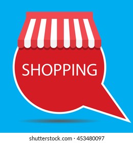 Label badge shopping vector for store. Shopping icon and sale fashion illustration