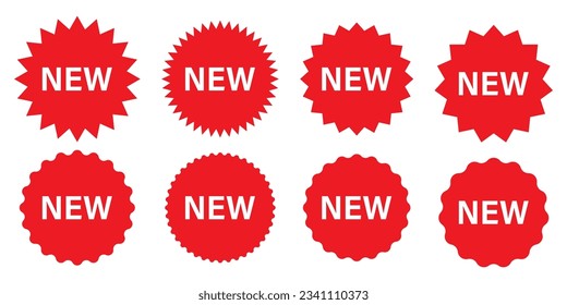 Label badge sticker sale with inscription NEW.Sale icon set