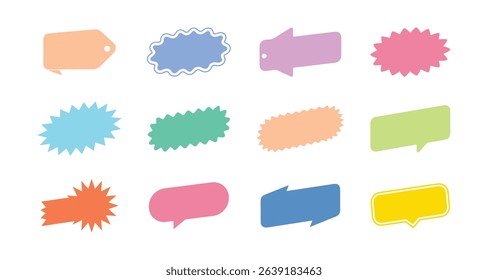 Label and badges shape icon set. Special offer, big sale, discount, best offer price and big sale pricing tag badge and labels design. Template banner shopping badges. vector illustration.