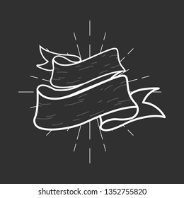 Label banner tag vector
