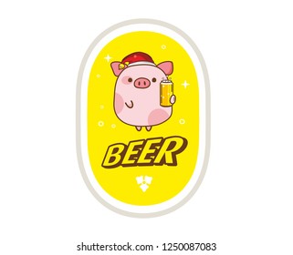 label of beer