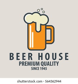 Label of beer badge, logo templates and design elements for beer house, bar,