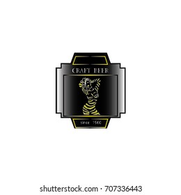 label for beer, whiskey, and other beverages, drink logo