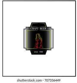 label for beer, whiskey, and other beverages, drink logo