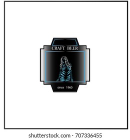 label for beer, whiskey, and other beverages, drink logo