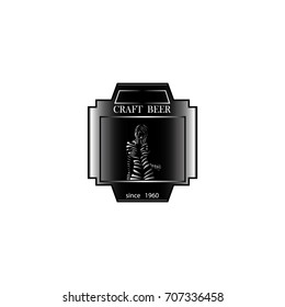 label for beer, whiskey, and other beverages, drink logo