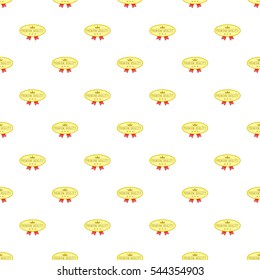 Label best price one hundred percent pattern. Cartoon illustration of label best price one hundred percent vector pattern for web