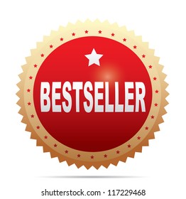 Label - Bestseller. Vector