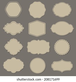 Label Big Set, Vector Illustration
