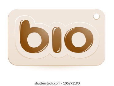 Label bio sign