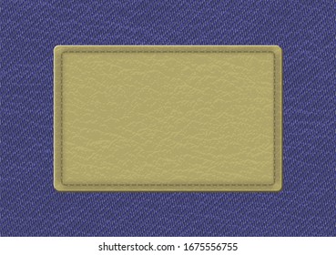 label for blue jeans - vector illustration