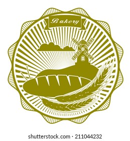 label a bread symbol for your design