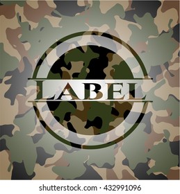 Label camo emblem