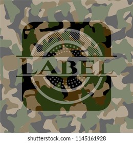 Label camouflage emblem