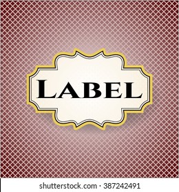 Label card with nice design