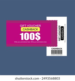 LABEL CASHBACK 100$ MINIMALIS STYLE FOR YOUR FHASIONS PRODUCT