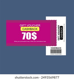 LABEL CASHBACK 70$ MINIMALIS STYLE FOR YOUR FHASIONS PRODUCT